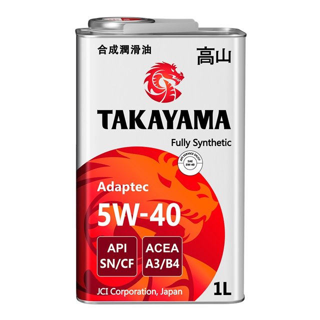 масло моторное TAKAYAMA API SN/CF ACEA A3/B4 SAE 5W-40 1л