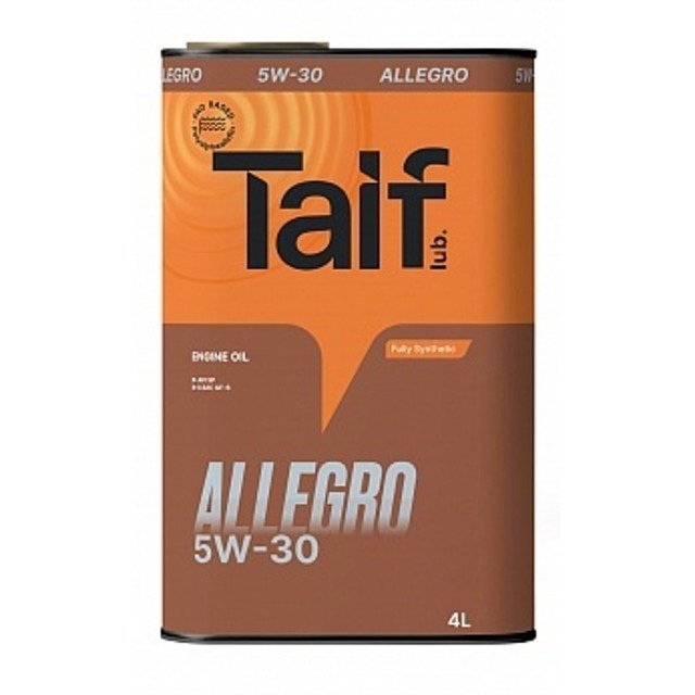 масло моторное TAIF Allegro 5W-30 4л