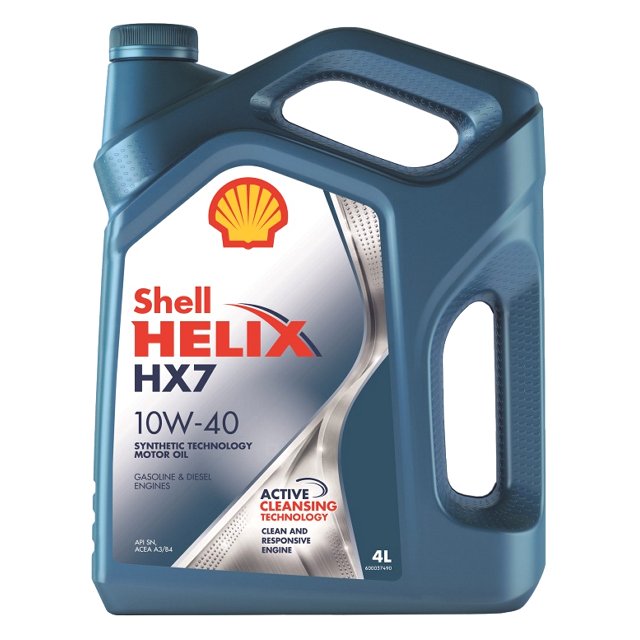 масло моторное SHELL Helix HX7 10W40, 4 л