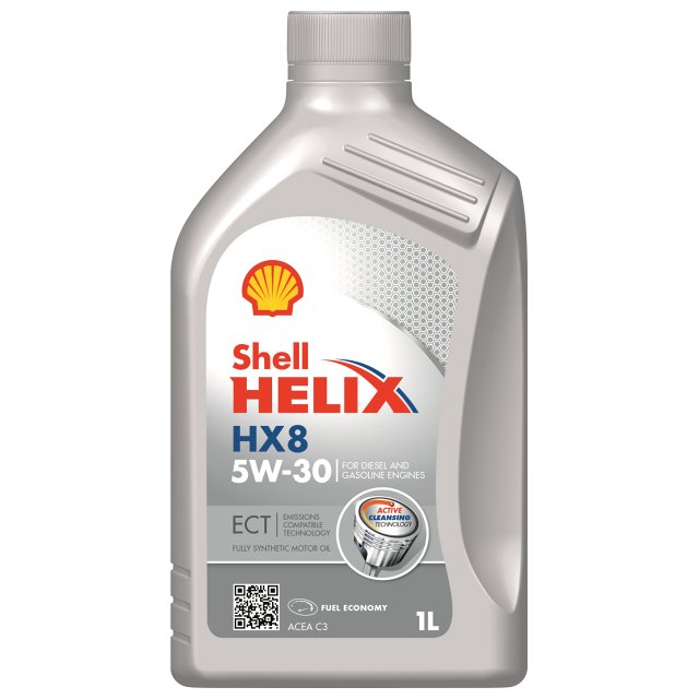 масло моторное SHELL HX8 ECT 5W30 1л