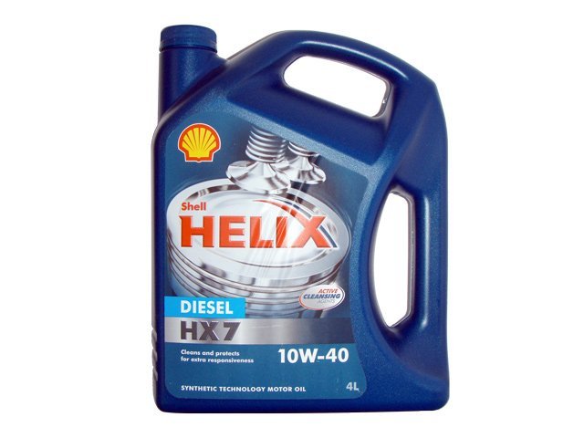 масло моторное SHELL Helix Diesel+, HX7 10W40, 4 л