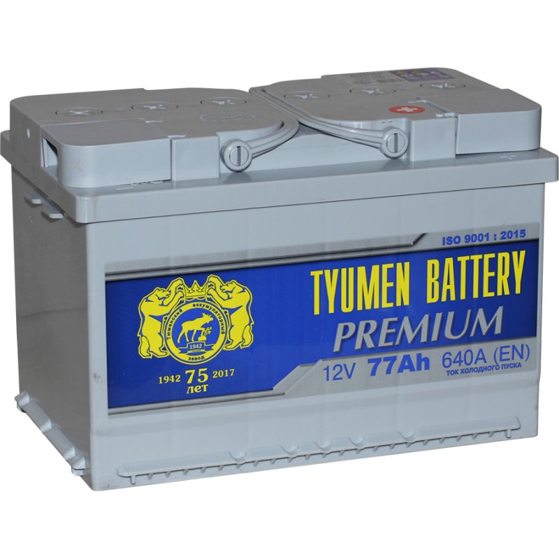 Tyumen Battery Автомобильный аккумулятор Tyumen Battery Premium 77 Ач обратная полярность L3
