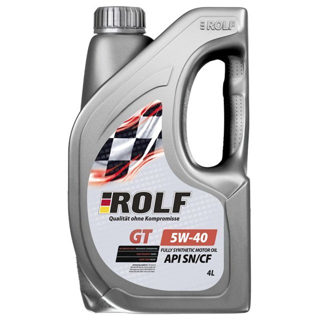 масло моторное ROLF GT SAE 5W-40 API SN/CF 4л