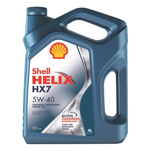 масло моторное SHELL Helix HX7 5W40, 4 л